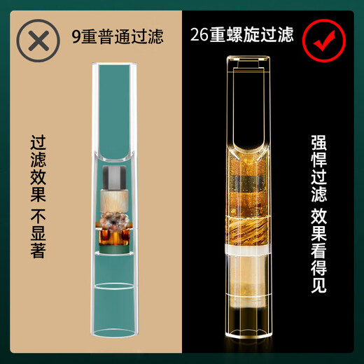 Genuine (ZOBO) filter cigarette holder disposable spiral 26 heavy cigarette filter tar filter coarse, medium and fine three-use 100 pieces