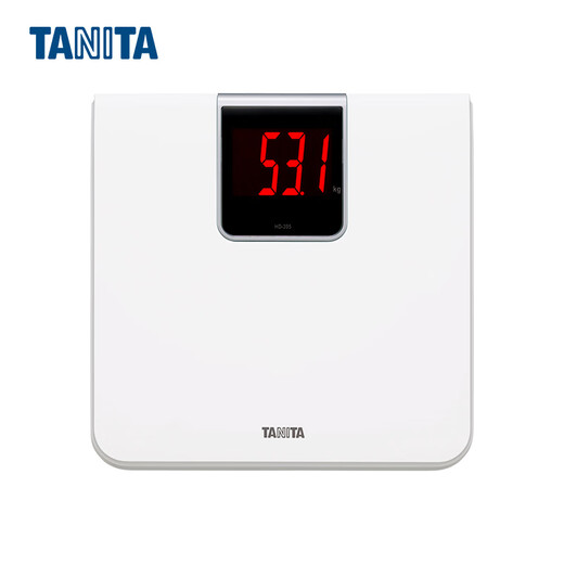 百利达（TANITA）电子体重秤 人体秤家用精准减肥用 日本品牌健康秤 HD-395 白色