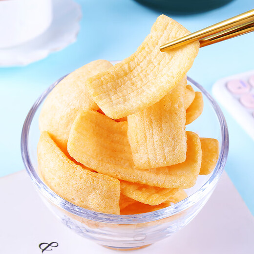 KOHOJO脆虾片178g*3袋 虾片虾条薯片零食网红膨化食品小吃休闲零食