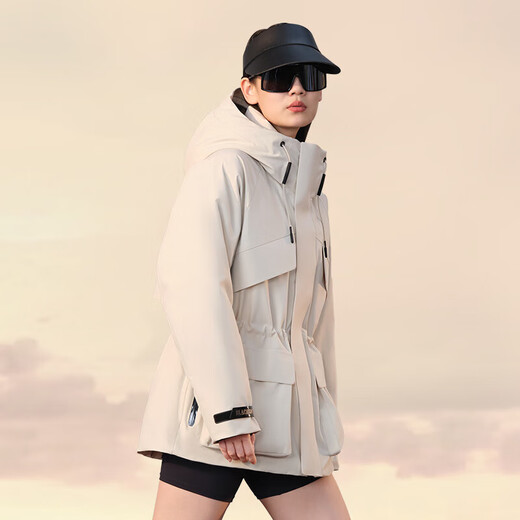 Govan Windshell 4.0 five-point luxury outdoor goose down jacket Yang Mi's same style women's winter down jacket Chaoyu White M
