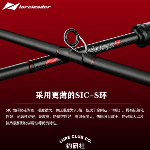 领峰路亚竿凌/V8钓鱼竿fuji导环虫杆远投泛用杆黑坑翘嘴鳜鱼鲈鱼竿子 2.03m LVR-682MHC 枪柄