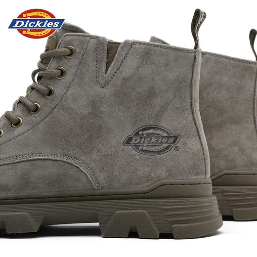 Dickies Martin Boots Herrenschuhe Herbst und Winter Neue Retro -vielseitige Stiefel Herren trendige Arbeitsstiefel High Top Herrenschuhe hellbraune Farbe 43 [eine Größe größer, geeignet für Sportschuhe 44]