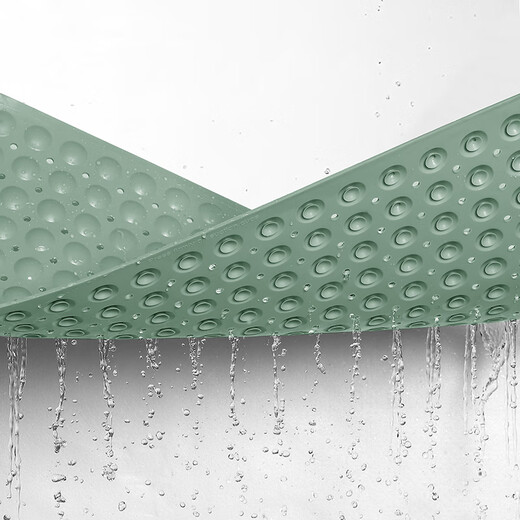 Gudie tpe bathroom non-slip mat pregnant women safety shower room anti-fall suction cup floor mat bathroom drain massage foot mat TPE Falls Green 40X70