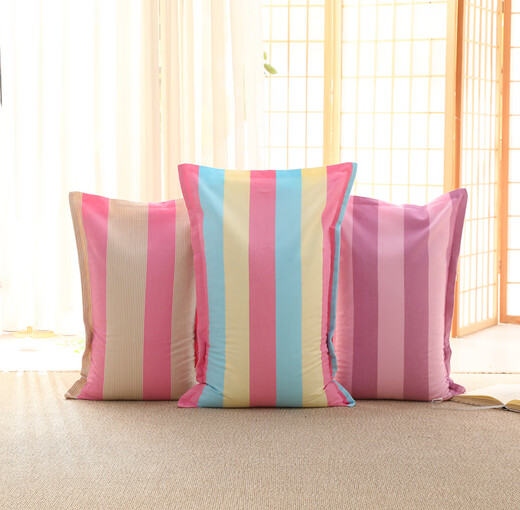 Manshidai old coarse cloth pillowcase pillowcase 1 cotton Shandong specialty old coarse cloth pillowcase 1 thickened zipper type adult student simple gray 70*45 pillowcase one