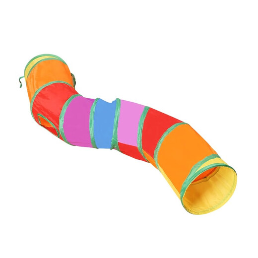 Guazhou Mu Funny Cat Stick Cat Toy Self-Happiness and Boredom Relief Artifact Cat Tunnel Kitten Maze Channel Kitten Pet Supplies Rainbow Y Tunnel 25 (With Ball)