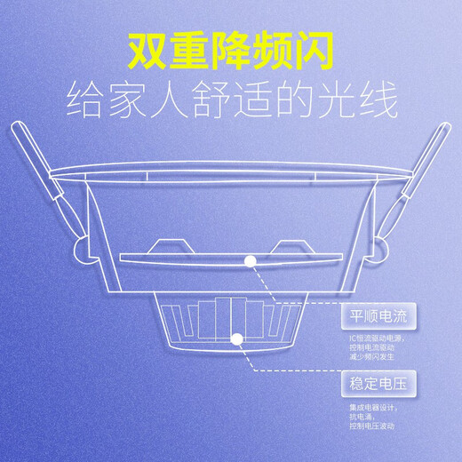 Bull (BULL) downlight embedded led three-color ceiling hole light household ultra-thin anti-stroboscopic ceiling light aisle light cat's eye light 4W natural light opening 70-85