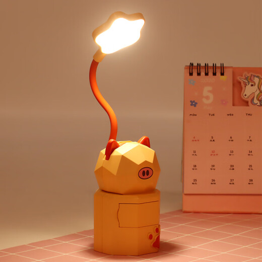 Praktische Kindertag kleiner Geschenkanpassungsunternehmen Eröffnung Ereignis Kleingeschenke Geschenke Student Award Souvenir 904 Schnecken kleine Tischlampe - Blau + Stifthalter