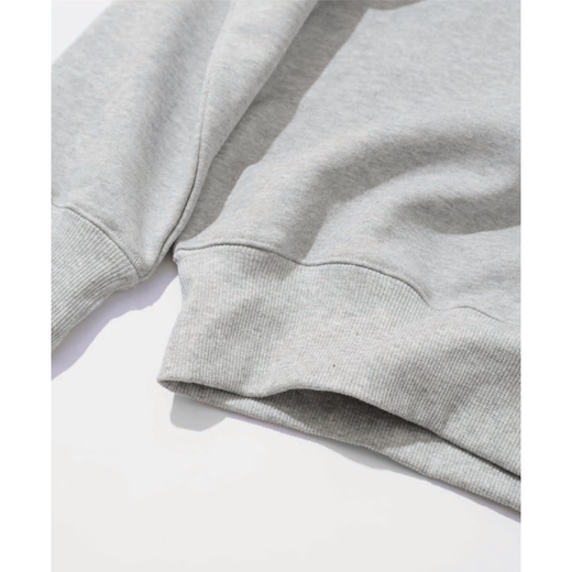 Qijian Couple Solid Color Loose Casual Cotton Brushed Round Neck Pullover Long Sleeve Sweatshirt Dark Rock Gray XL