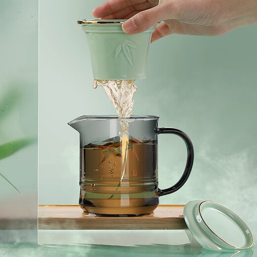 
Shanyantang Xizhu tea set verdant celadon SYT736