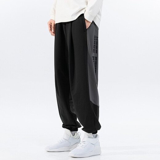 JINGYANG Plus Size Men's Pants Fat Fat Man Loose Sports Pants Fat Casual Pants Harem Pants 3298 4XL (211Jin Jin is equal to 0.5kg to 240Jin Jin is equal to 0.5kg)