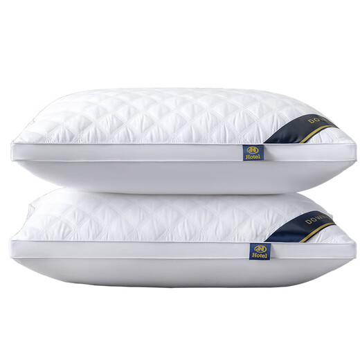 Buy one and get one from Gu Die. A pair of five-star hotel style pillow cores for home use. Adult single neck-protecting feather velvet pillow. Single-sided white low pillow + pillow case.