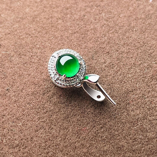 Fat Donglai's same style 18K gold plated accessories buckle universal buckle 18k plated necklace pendant buckle green egg jade Buddha pendant silver style