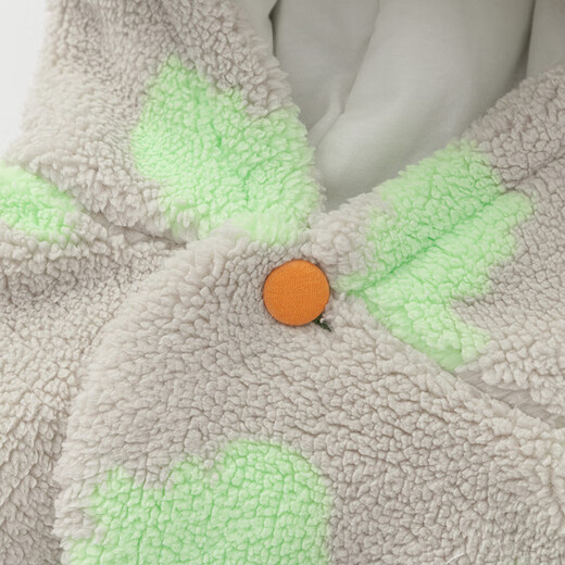 Bala Bala One baby onesie 2025 new winter baby crawling suit imitation lamb wool shape cute green dinosaur 00344 59cm