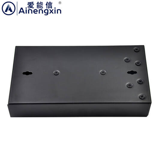 Aininxin 4-port fiber terminal box empty box SC full-fit 4-port SC fiber terminal box LC full-fit fiber continuous box tail fiber welding box snap design thickened shell open with one button 4-port empty box [Applicable to ST/FC]