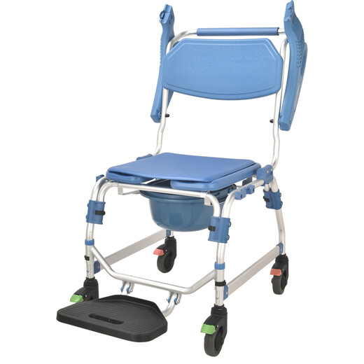 Wei Yikang Behinderte Menschen mit Radbad Stuhl Duschstuhl ältere Sits Stuhl Indoor Bad Sits bewegende Toilette Sits Hock
