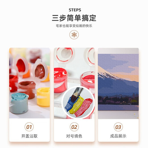 Bo Naling Rizhao Jinshan scenery diy digital oil painting filling and coloring living room and dining room large size oil hand-painted decorative painting Rizhao Jinshan [103 main picture] 40*50