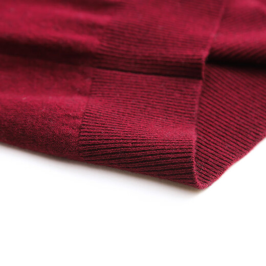 Pierre Cardin 100% wool sweater men's thin half turtleneck sweater middle-aged solid color versatile sweater black 170