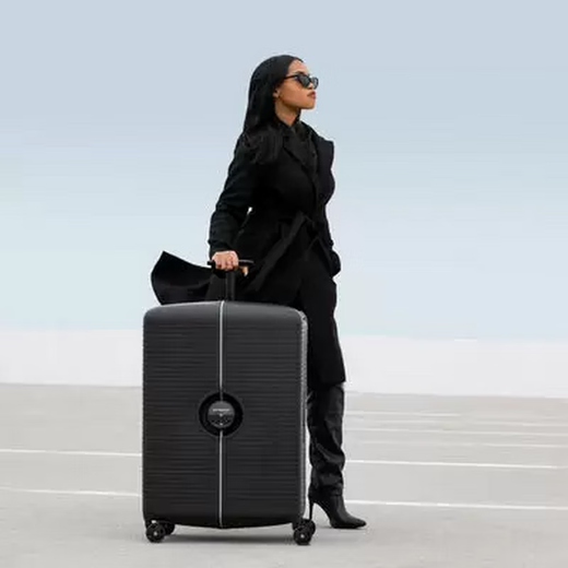 Samsonite 30 pouces Universal Ibon Trolley Case Suitcase Suitcase Business Multifonction 134382 Étude à l'étranger Box Black