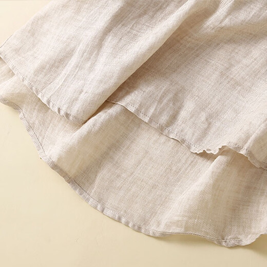Zimu Cotton Leinen 2023 Sommerkleidung für Frauen, literarische, vielseitige, lose, retro und modische Oberseite, kurzärmeliges Hemd, 6296 Brick Red M (Empfohlen 95-115 Jin [Jin ist 0,5 kg]))