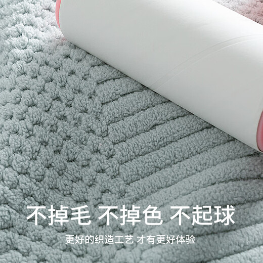 Gudie bath towel couple model pair household non-pure cotton absorbent men's and women's towel adult wrap 2023 new light blue + dark gray 170*90cm couple?? 2 pieces