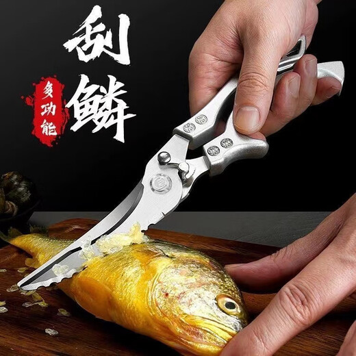 Ciseaux de cuisine allemands en acier fin 304 os de poulet, de canard et d'oie multifonctionnels en acier inoxydable ciseaux spéciaux solides pour os de poulet ciseaux à os de poulet faciles à utiliser