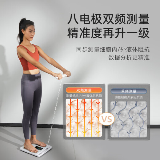 沃莱体脂秤高精准八电极智能体重秤健身房专用电子秤自有APP人体健康数据监测体脂仪
