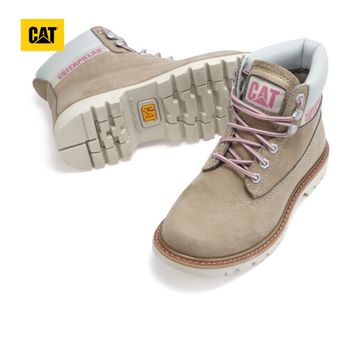 
CAT Carter Classic Big Yellow Boots Martin Boots Men and Women Boots Shoes Men and Women Couple Boots Shoes Shoes Shoes Shoes Same Apricot Color 38