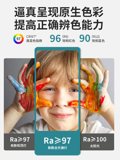 帝师照明2025年新款全光谱卧室吸顶灯圆护眼灯书房儿童房间智能灯具 1W 全光谱护眼RA9715