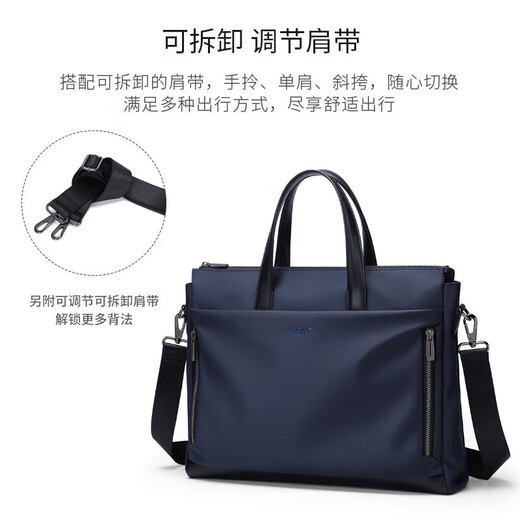 Golf GOLF business briefcase men's large-capacity handbag men can hold 15-inch computer bag horizontal multi-compartment casual shoulder crossbody men's bag 5I768305J dark blue