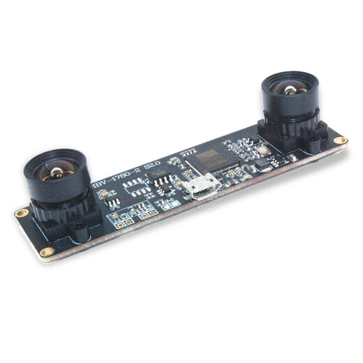 JEQLO HD USB drive-free module 1 million pixel binocular synchronous VR ranging camera face recognition 3D depth detection OV9732 module 720P 95-degree distortion-free/2.1mm bracket