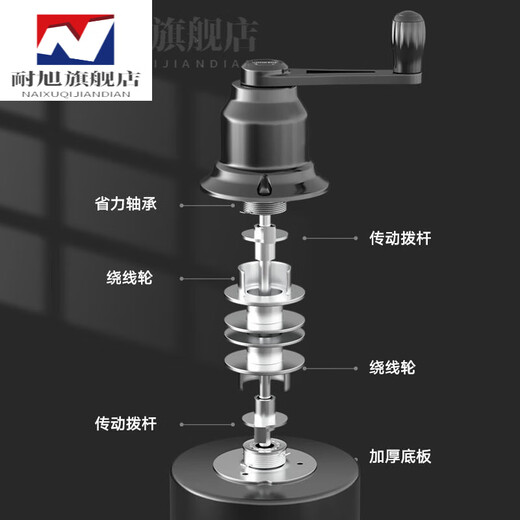 Lifting clothes drying rack balcony hand-crank double rod type clothes drying rod indoor household automatic folding quilt manual cooling clothes hanger mother and baby four rods - golden color 1.5m does not include clothes hanger + 8 crossbars [no installation]