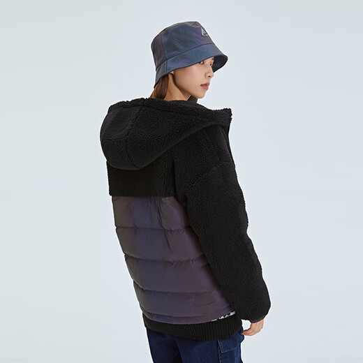 Fun trendy brand down jacket autumn and winter new style simple fashion trend solid color personalized warm top jacket women's silver S/160