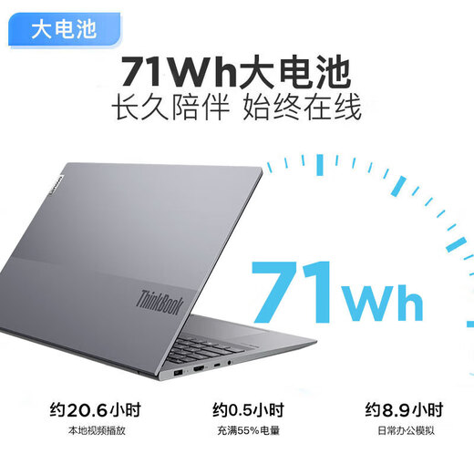 ThinkPad Lenovo ThinkBook 16 13th generation i5 high-performance standard pressure 16-inch ultra-thin business office college student designer game notebook i5-13500H 32G 1TB solid state upgrade IPS high color gamut WiFi6