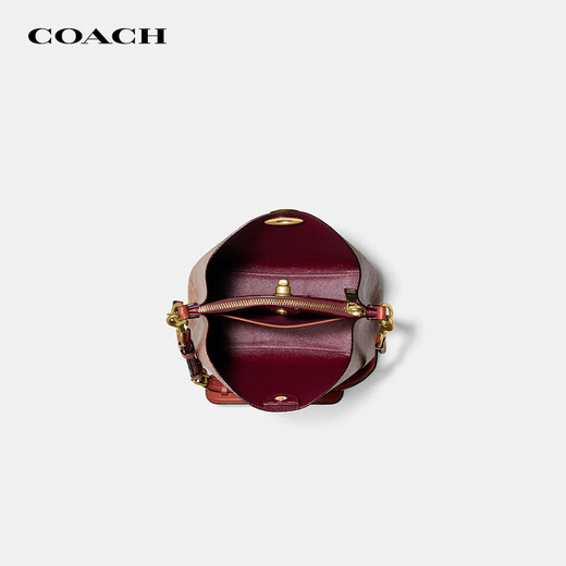 COACH蔻驰女士WILLOW专柜款水桶包简约纯色精致感单肩手提包通勤大容量 C3890 B4NQ4