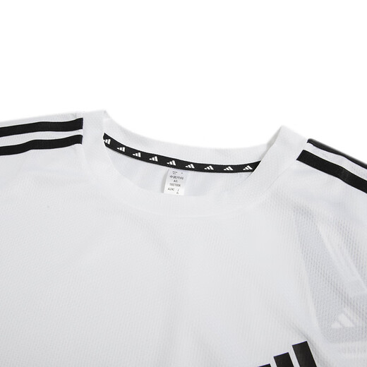 阿迪达斯 （adidas）男子速干健身运动套装 跑步训练服篮足球服短袖T恤透气短裤两件套 IB8151+JE6436/三条纹款 2XL/185