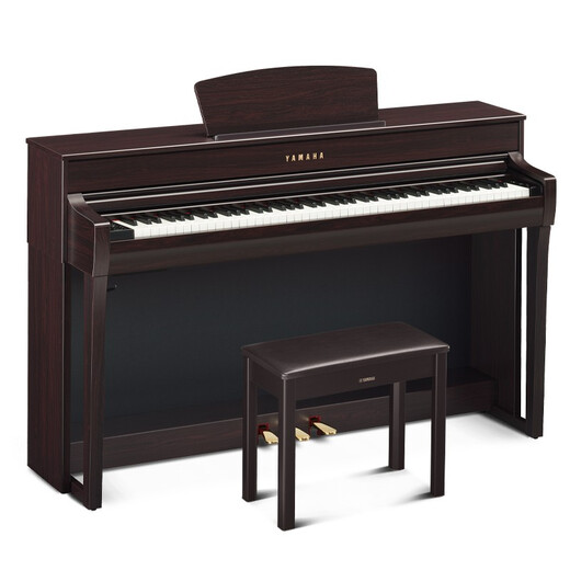 Yamaha Electric Piano CLP725 Heavy Hammer 88 Key Adult Children CLP835 Hogar de alta gama CLP825 Electronic Piano CLP735R Brown Standard + Conjunto completo de accesorios