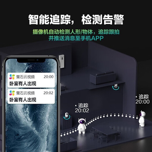 Fluoritkamera CP1 CP1 High Definition Wireless Camera Home Indoor Mütter- und Kinderbetreuung Smart Camera Mobile Phone Remote Monitor 360-Grad ohne toten Winkel mit Nachtsicht Panoramab