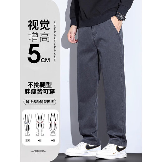 Jeanswest Tennis Anti-Wrinkle Casual Pants de primavera y verano delgados nuevos pantalones heterosexuales de los hombres sueltos Pantalones largos versátiles Blue Men's Blue XL