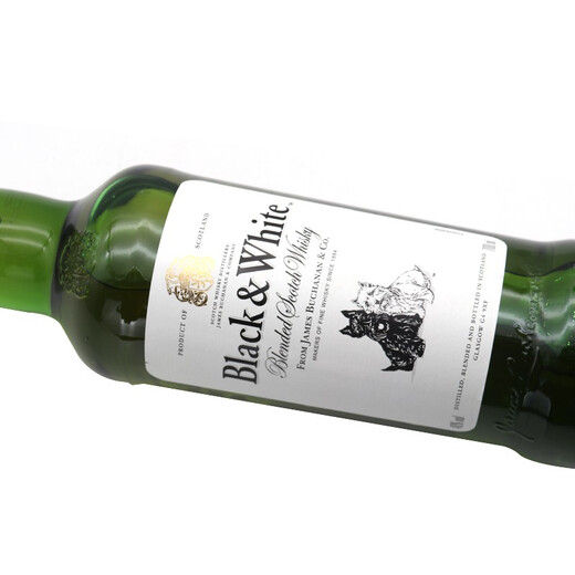 Benchmark en blanco y negro Producto auténtico Mezcla Whisky escocés, Botella original de McGaurui Regalos de festival de vinos extranjeros importados, perros en blanco y negro Mezcla whisky escocés 700ml
