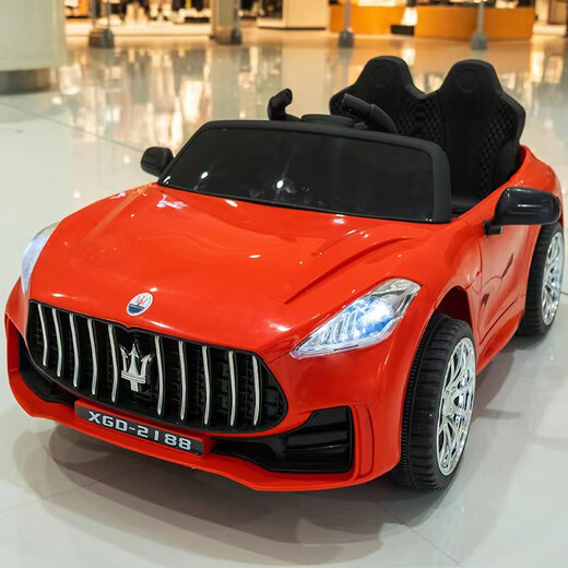 
Lulu Mouse children's electric car four-wheeled remote control baby car men and women children toy car can be seated in four-wheel drive charging stroller black + dual-wheel drive + leather seat + remote control