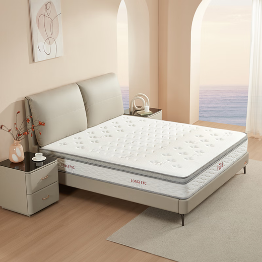 
Dragon and Phoenix Mattress Flagship Type 2 European natural latex Independent silent spring mattress 1.8 meters 1.5 meters thickened Simmons Upgraded version of flagship 2 26CM Moderately hard 1350*1900