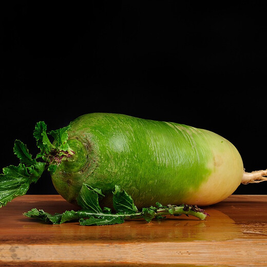 Jingdida Shandong Weifang green radish net weight 5Jin Jin is equal to 0.5kg, single fruit starting from 250g, crispy, sweet, juicy and slightly spicy, straight from the source