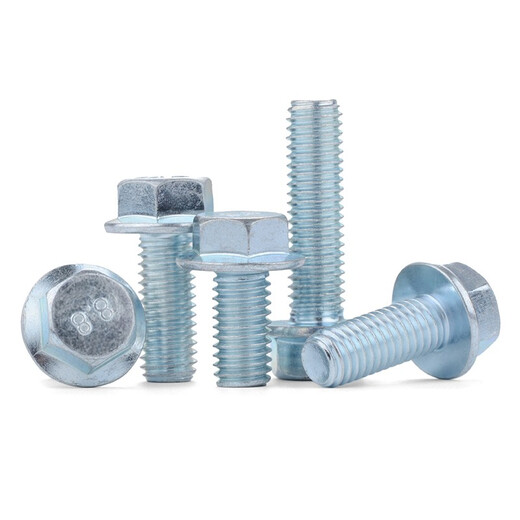 XMSJM5M1288 grade flange screws flange bolts high strength external hexagonal padded flange face screws M1020 pcs screw length 65mm half thread