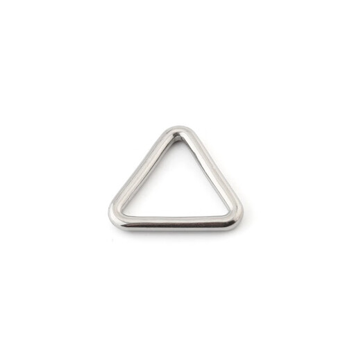 Feine stabile Hardware-Dreieckschnalle nahtloser Ringanschlussschnalle 304 Edelstahl-Stahl Ring Hängematte Dreieck Ringschnalle Handlieb Ring 13298 5*45