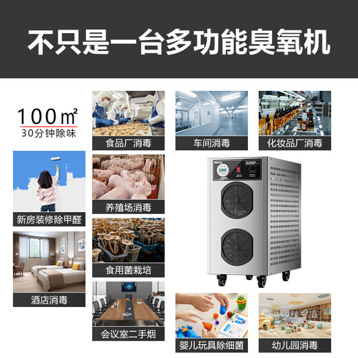 Feili Ozone Generator Industrial Food Factory Pharmaceutical GMP Clean Workshop Cold Storage Sterilization Mobile Disinfection Machine Health Commission Registration Equipment 840N 40g Ozone 400