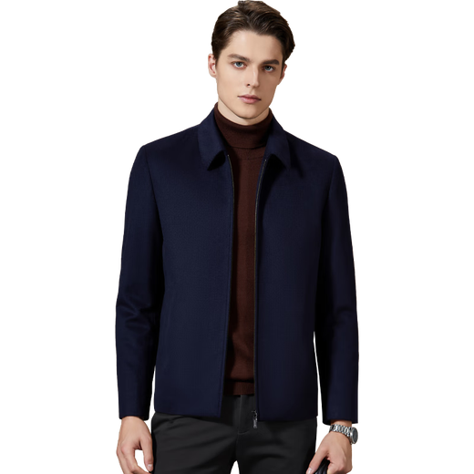 Antonio cashmere + wool business casual brand men's wool woolen jacket executive jacket lapel