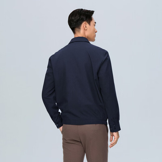 K-Boxing Men's Lapel Executive Outdoor Casual Jacket Men | NKDT1010 Deep Blue 180/XL