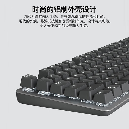 罗技二手 K845/K835机械键盘 游戏电竞键盘 金属有线键盘 游戏办公 全尺寸 k845 TTC红轴 95新