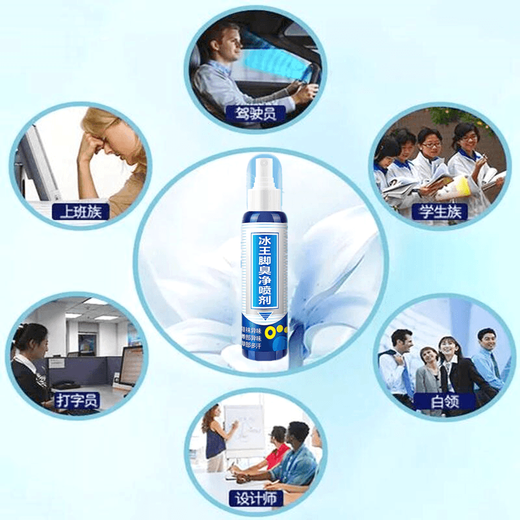 Spray rafraîchissant pour les pieds Ice King, pied d'athlète, eau pour les odeurs de pieds, ampoules d'orteils, démangeaisons des pieds, stérilisation, spray anti-démangeaisons pour les pieds, spray désodorisant, Ice King Foot Smell Cleaner 80 ml, deux bouteilles sont envoyées.