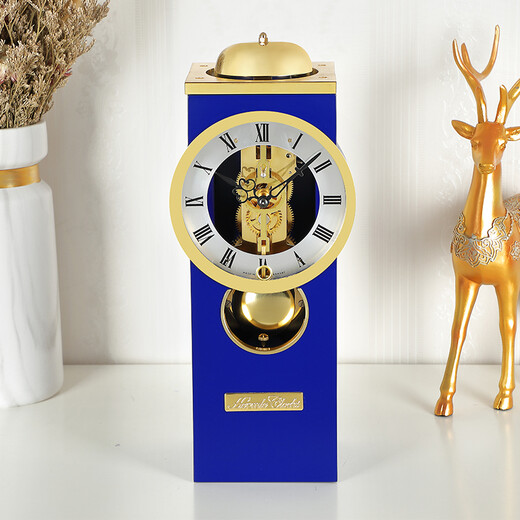Hermle Clocks德国赫姆勒时钟机械钟复古金属轻奢装饰客厅欧式座钟 MT001-BL0791